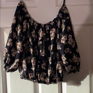 Off shoulder crop top